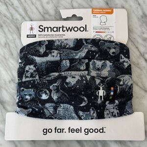 Smartwool, Kid’s Thermal Merino Neck Gaiter, Winter Sky Animals, L/XL